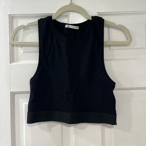 Zara Elegant Black Tank Top